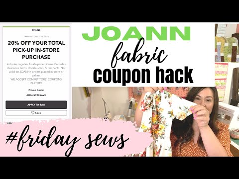 #FRIDAYSEWS, JOANNS COUPON FABRIC HACK, SEWING VLOG WITH SEWING FRIENDS