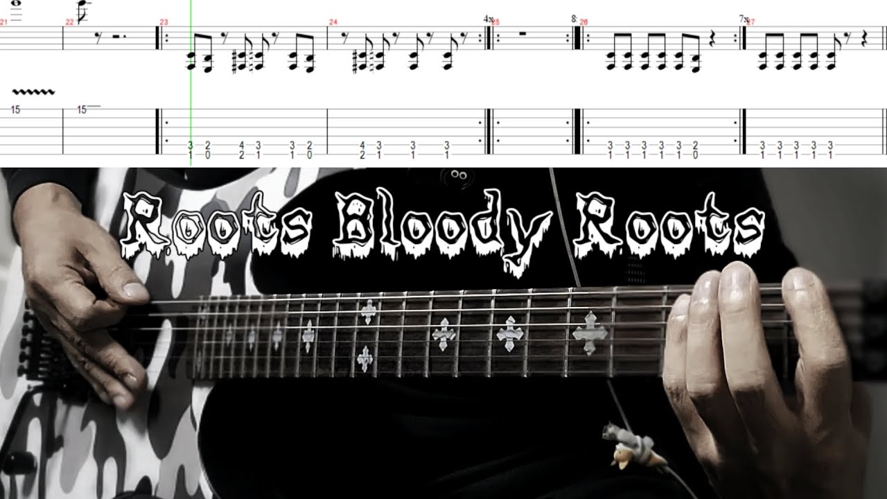 [TAB] Sepultura - Roots Bloody Roots (guitar cover) - YouTube