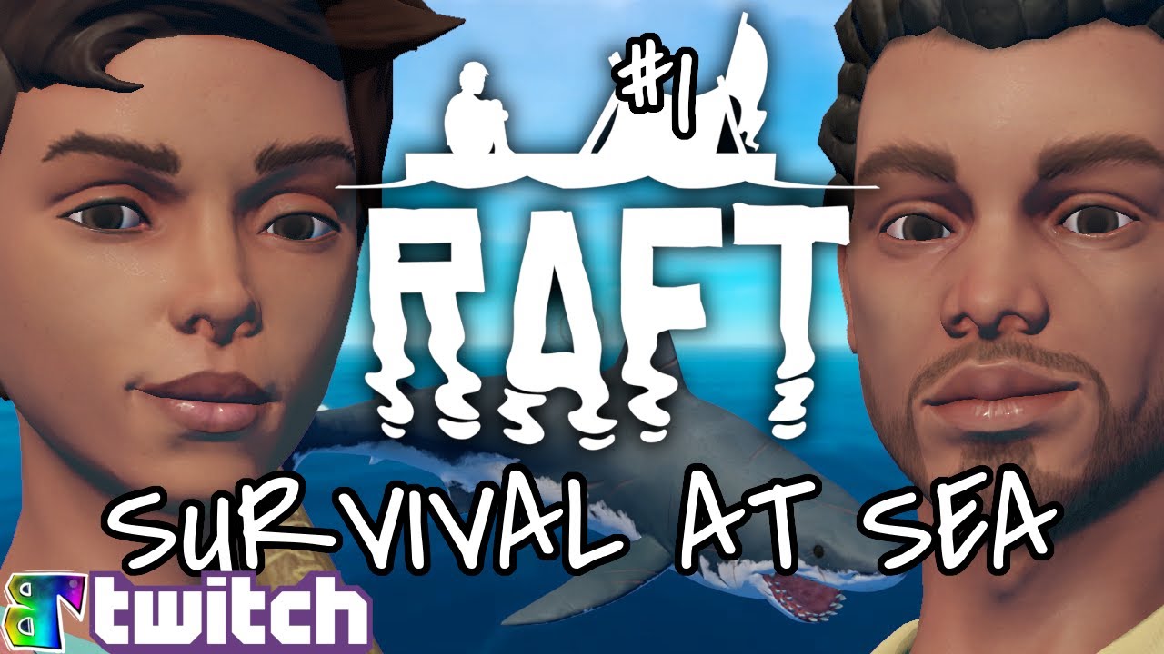 Raft Gameplay #1 : SURVIVAL AT SEA | 3 Player Co-op