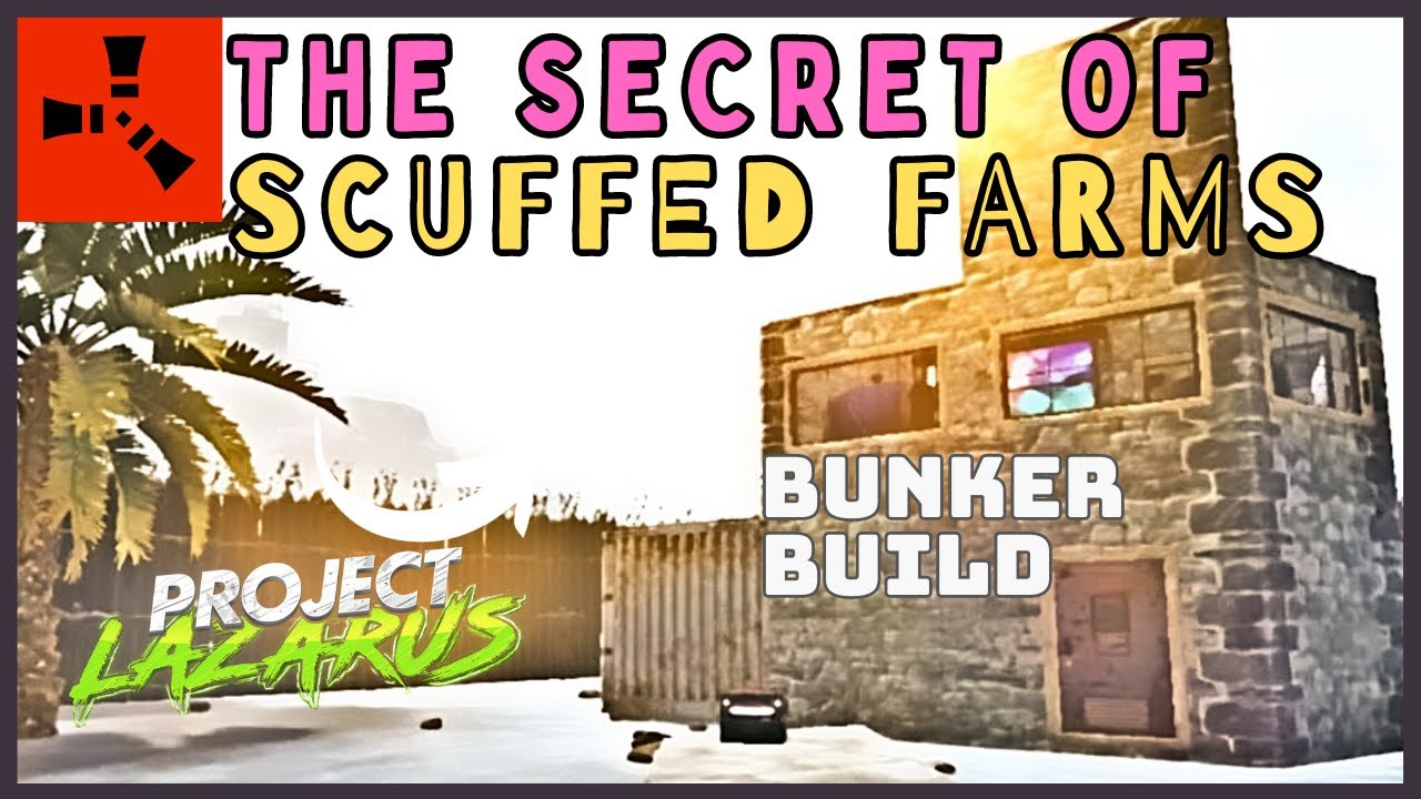 I Built a Hidden Solo Bunker on Rust in a Scuffed Farm Live on Lazarus US  