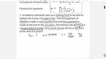 FINANCIAL MATHEMATICS||GRADE12||Future & Present value annuities