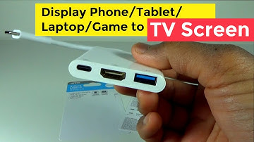 Phone/Tablet/Gadget to TV - USB Type-C to HDMI 4K Adapter Hub Data, Charging 3 Port - TESTED