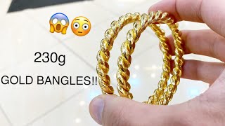 I MAKE SOLID 24K PURE GOLD BANGLES!! | Gold Jewelry Making | How it’s made | 4K Video