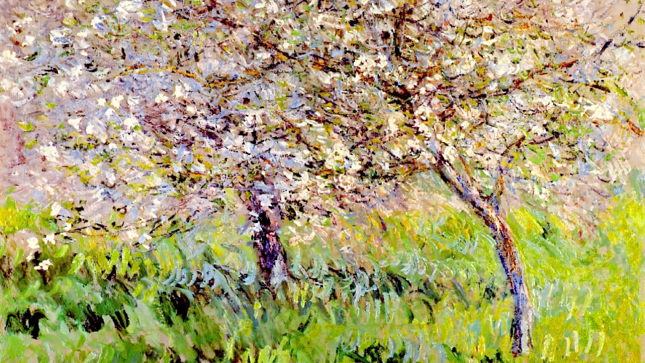 Claude Monet | Apple Tree In Bloom at Giverny