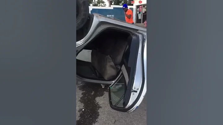 Police car shot up and overturned in Spanish Town