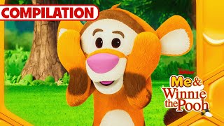 Tigger Gets His Bounces Out! 🐯 | Compilation | Winnie The Pooh | @Disneyjunior