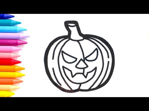 halloween-coloring-pages,-how-to-draw-a-halloween-pumpkin-ghost-mummy-spider,-drawing-for-kids