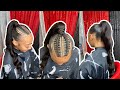 Watch & Learn: Sleek Mid Ponytail With FEED-IN Braids!