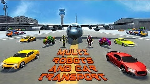 Multi Robot Transport Plane Simulator HD gameplay