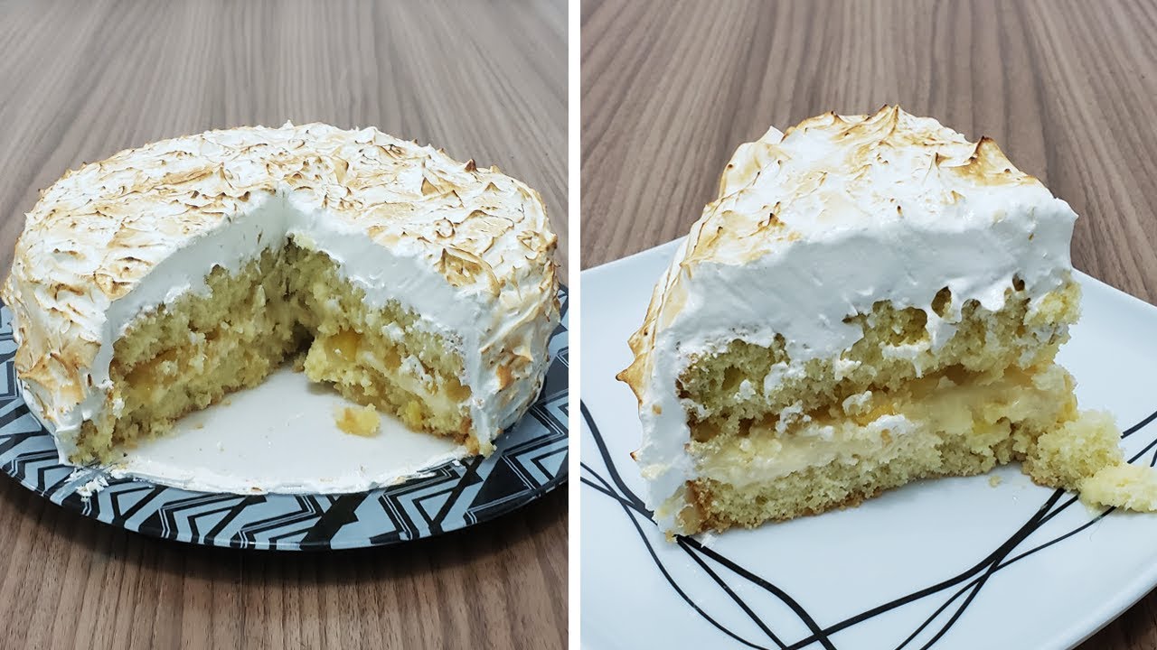 BOLO GELADO DE ABACAXI SUPER CREMOSO RECEITA