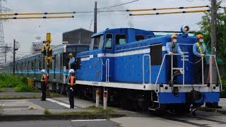 【鶴舞線N3000形甲種輸送】名古屋臨海鉄道 東築線1501レ ND552 8+N3110H+ヨ8642+ND552 7   東港～名電築港 通過