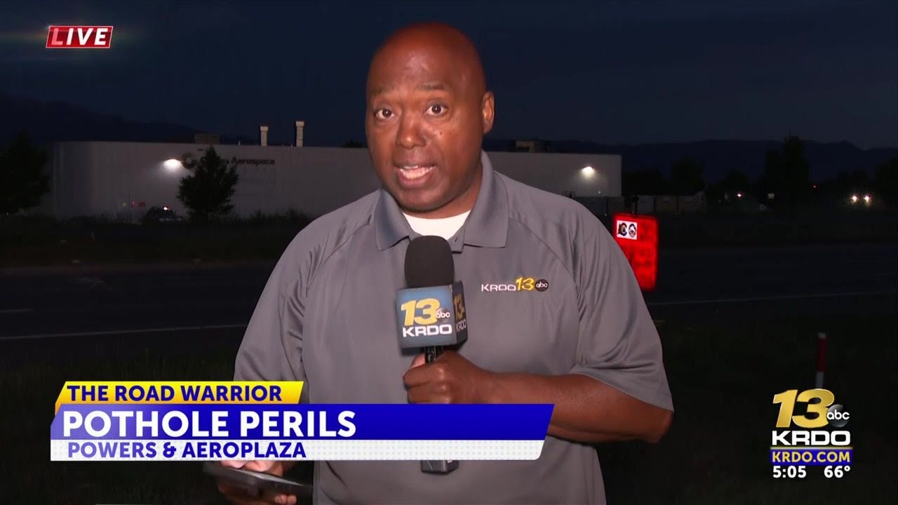 Pothole problems persist on Powers Boulevard in Colorado Springs - YouTube