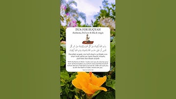 Dua For Ruqyah Sickness, Evil eye & Black magic