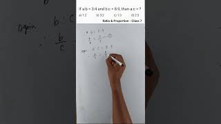 a:b=3:4 b:c=8:9 a:c=? |Maths |Class7 |RatioandProportion |MCQ |Objective |PintuKumarSaw |CBSE