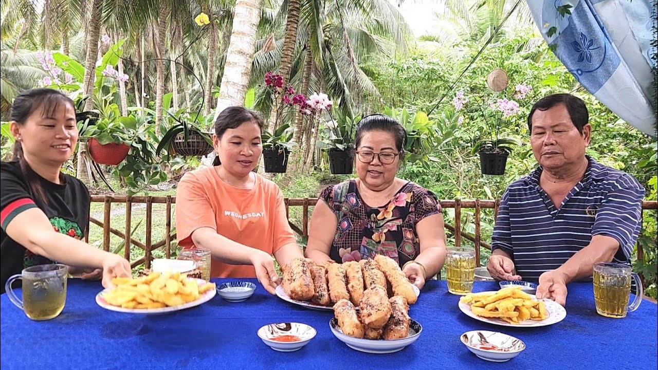 Bí Quyết Pha Bột Làm Bánh Chuối Chiên Thơm Ngon Giòn Rụm | TKQ & Family T2224