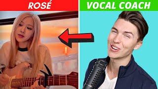 Vocal Coach Reacts to ROSÉ - Sunset cover - Wildfire