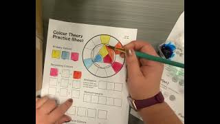 Color theory work sheet