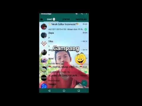 Cara mengganti tema whatsApp dengan poto kita - YouTube