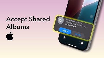 Hoe accepteer ik een uitnodiging voor een gedeeld album op de iPhone?