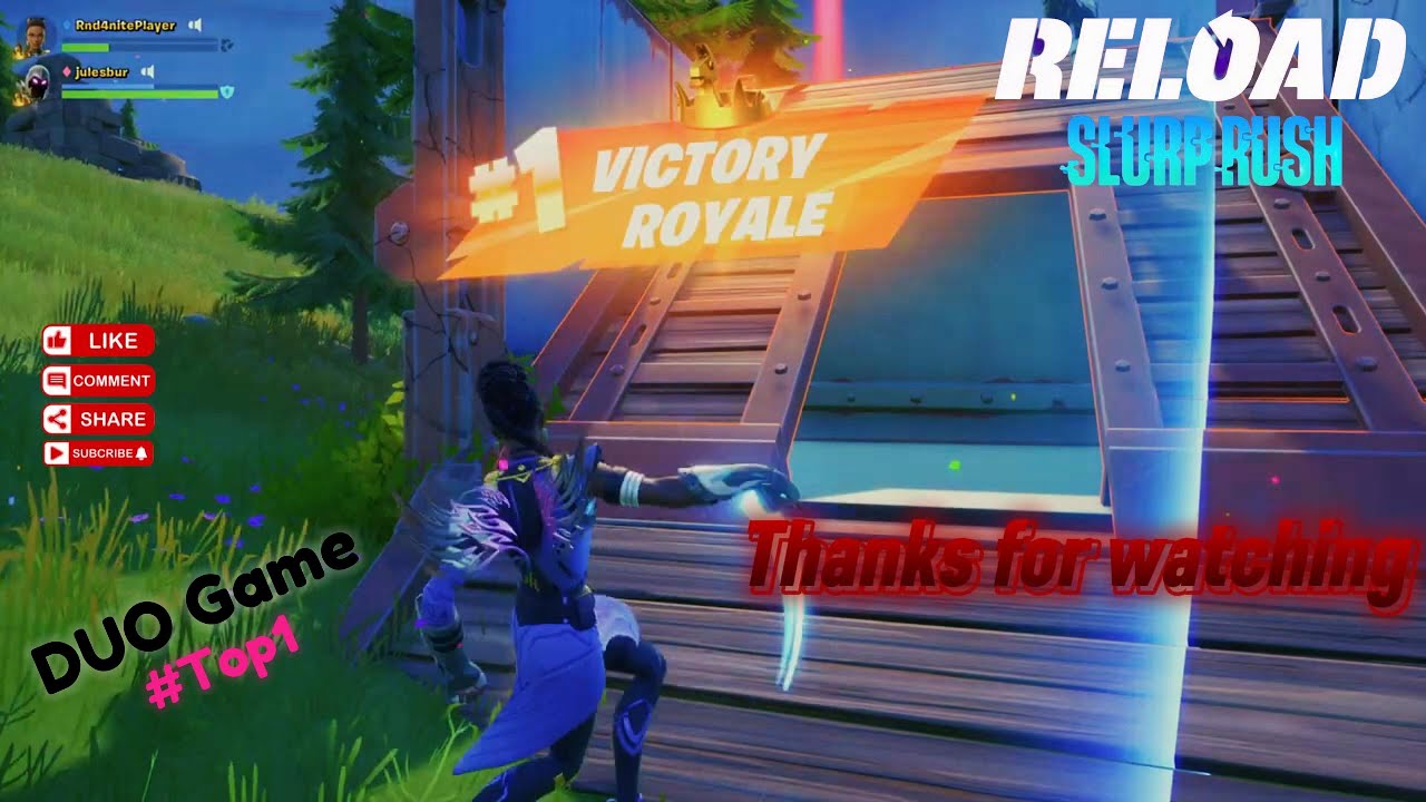 [FORTNITE] SLURP Rush RELOAD map! new Duo victory with no death at all ...