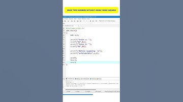 Swap two numbers without using third variable #fyp #shorts #c #cpp #cprogramming #fypシ #viral #tuts