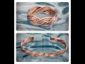 Copper Waves wire bracelet &amp; ring - Flatwearable Artisan Jewelry