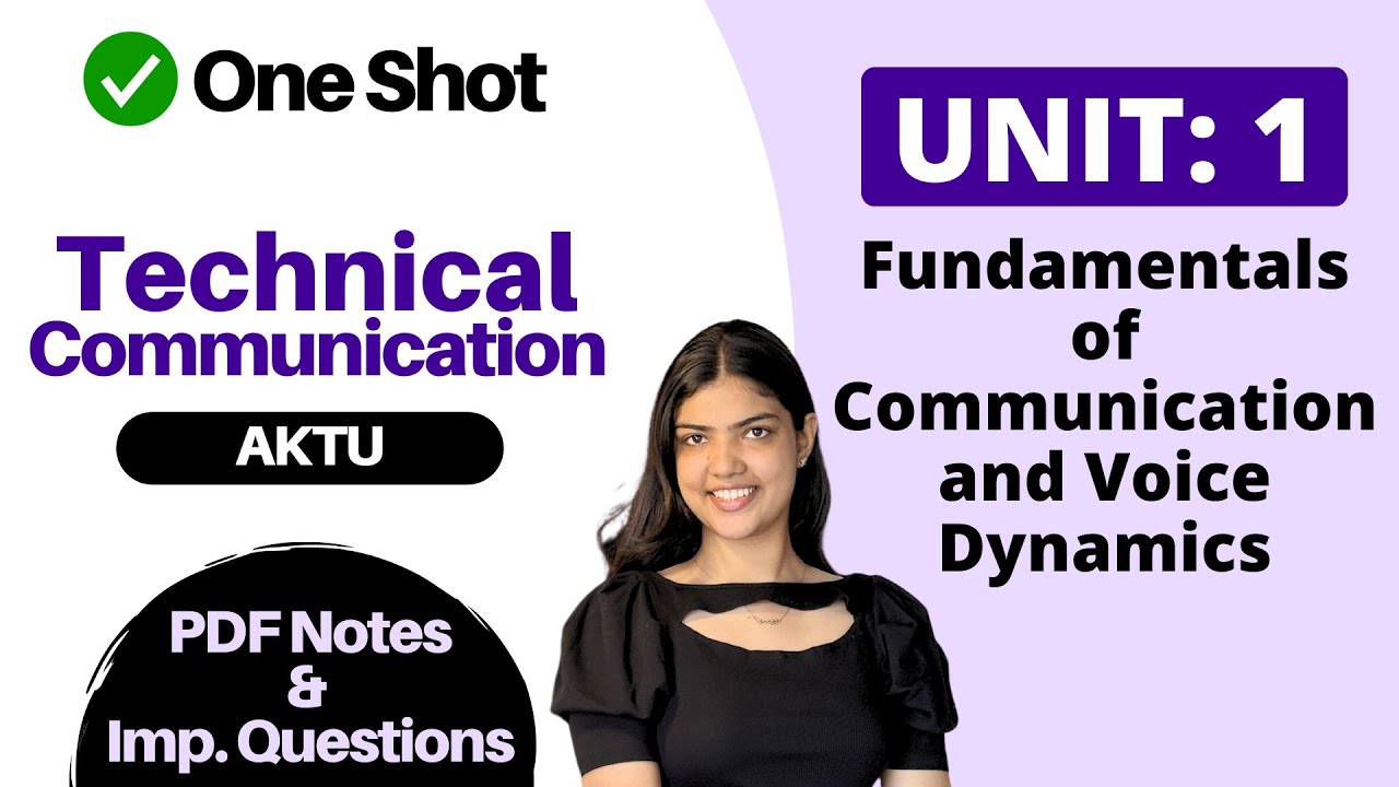 Technical Communication AKTU One Shot Unit 1 🔥 PDF Notes & Important Questions | BTech 2nd Year