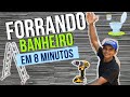 Forrando banheiro em 8 minutos