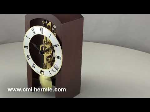 Hermle BUFFALO - Mantel Clock - Nickel & Brass, Hermle, MANTEL