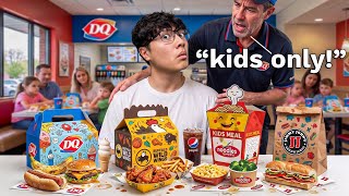 I Tried Every Kids Menu