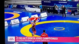 Fatih BOZKURT/U23 -130kg.Da Dünya Grekoromen Güreşte/1. -55kg;A.Ekrem Taşkınoğlu/3.oldu.ESP/2022