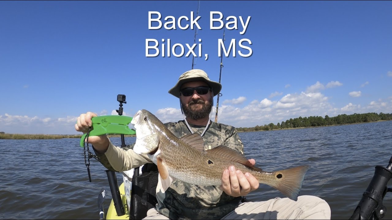 Kayak fishing in Biloxi, MS Back Bay using a gold spoon which is one of my favorite lures. YouTube