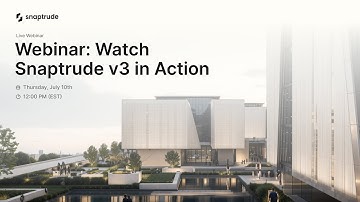 Webinar | Watch Snaptrude v3 in Action | Early Design to BIM Demo