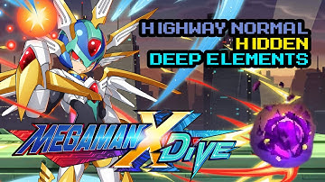 [Global] Mega Man X DiVE - All Hidden Deep Elements: Highway (Normal)
