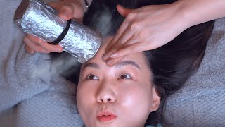 ASMR | Traditional Chinese Medical Skin Care | Trimming Eyebrows