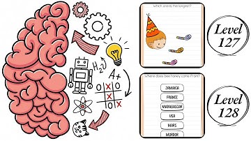 Brain Test : Level 127 , 128 – How to Solve? (Walkthrough)