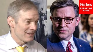 JUT IN: Jim Jordan Reacts To New Move To Oust Speaker Johnson By Fellow Republicans