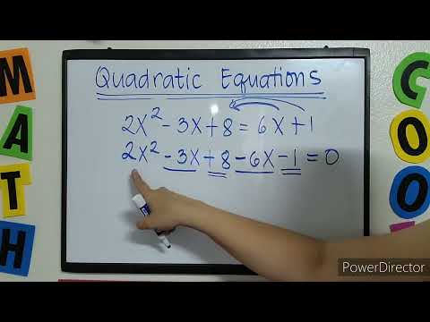 Video: Ano ang B sa quadratic equation?