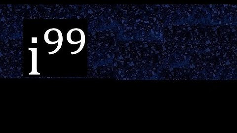 i^99 , Complex number i with exponent 99 , imaginary power
