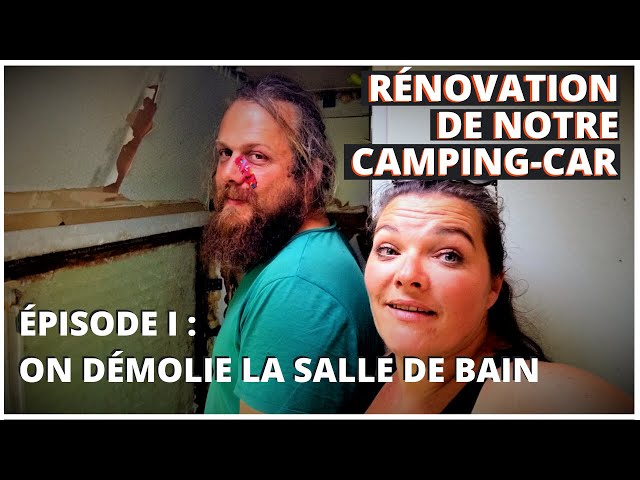 la RENOVATION de notre SALLE DE BAIN du CAMPING CAR 