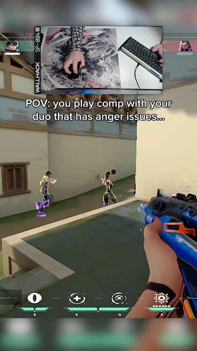 POV: your VALORANT duo has anger issues… 🤬 #shorts #gaming #valorant