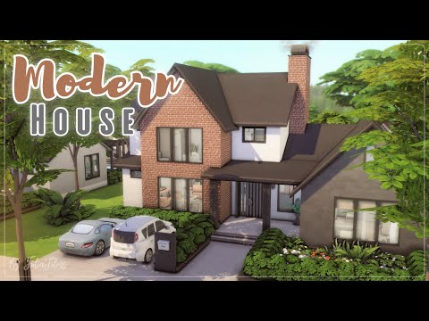 Современный дом💚│Строительство│Modern House│SpeedBuild│NO CC [The Sims 4]