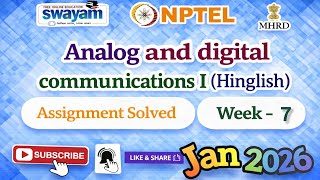 Analog and digital communications I(Hinglish)Week 7 Assignment Ans#NPTELASSIGNMENTS#Analoganddigital
