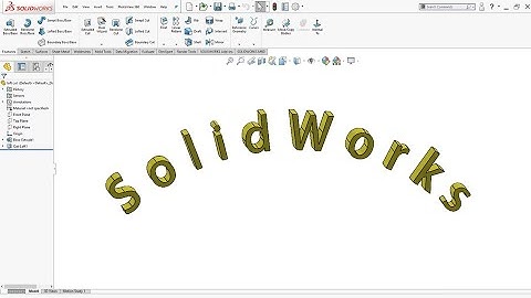 SolidWorks Text tutorial | Text in Solidowkrs
