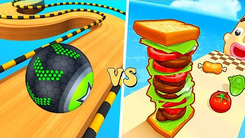 Sandwich Runner (vs) Going balls Speedrun : Super Satisfying Gameplay Android, iOS |