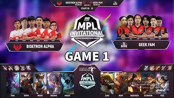 BTR ALPHA vs GEEK FAM MATCH 1 | MPL INVITATIONAL