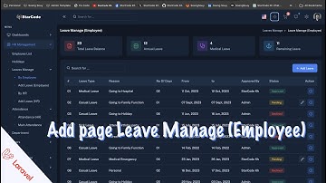 Build Employee Leave Module in Laravel 11 HR Management