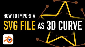 How to import SVG files as 3D curves! [Blender tutorial 🇬🇧]