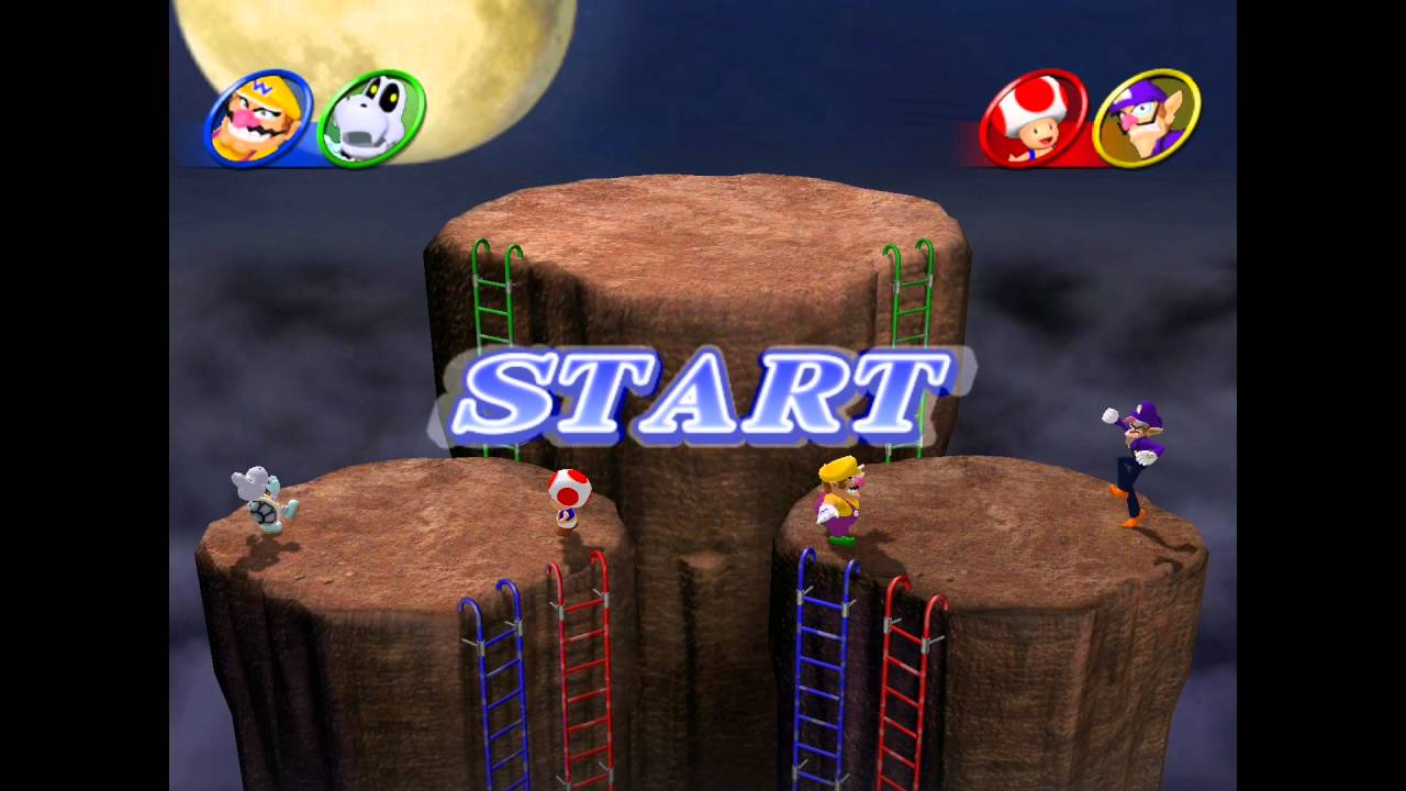 Mario Party 8 minigame: King of the Thrill 60fps