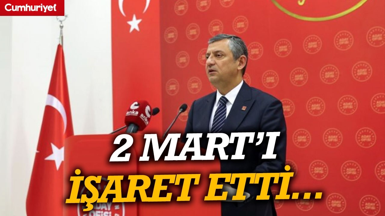 Özgür Özel 2 Mart'ı işaret etti: Türkiye İttifakı’nın iktidar yürüyüşü...